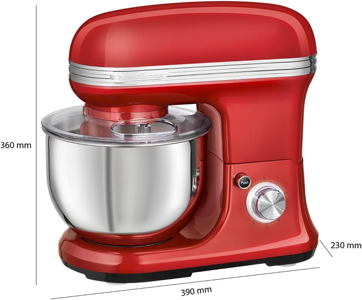ProfiCook® Küchenmaschine zum backen | Knetmaschine 5L mit starkem 1200W Motor | Teigmaschine inkl.