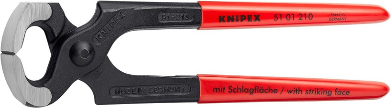 Knipex Hammerzange schwarz atramentiert, mit Kunststoff überzogen 210 mm 51 01 210