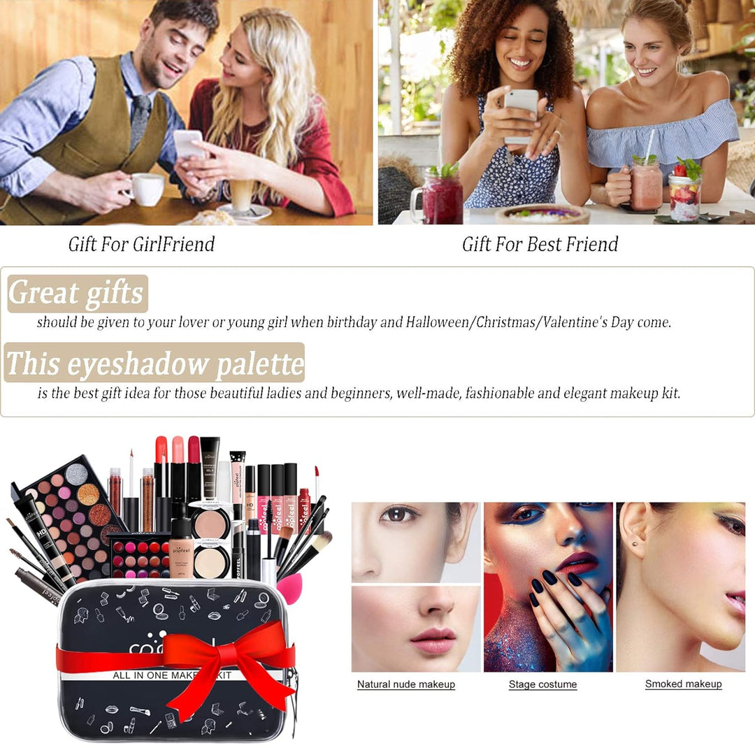 RoseFlower Schminke Set Profi Make Up Set Teenager Mädchen Schminkkoffer Kosmetische Makeup Paletten