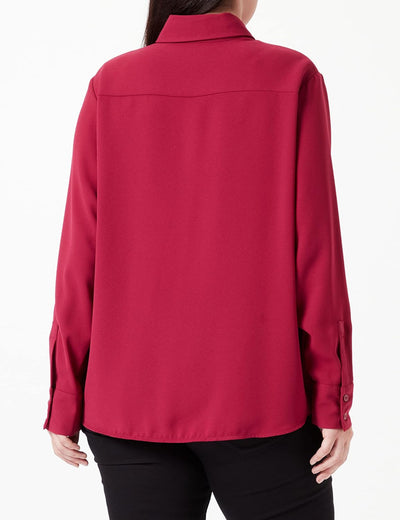 Seidensticker Damen Bluse - Fashion Bluse - Regular Fit - tailliert - Hemd Blusen Kragen - Bügelleic