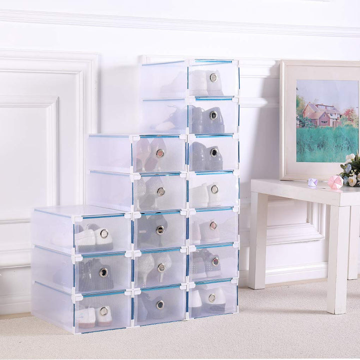 Loywe Schuhaufbewahrung Stiefelbox Schuhbox Schuhkasten Schuhkarton Stapelbox Aufbewahrungsbox, stap