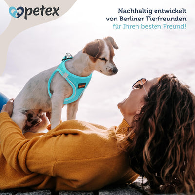 Petex Hundegeschirr für kleine & mittelgrosse Hunde - TUV Geprüft - Made in Europe - Welpengeschirr