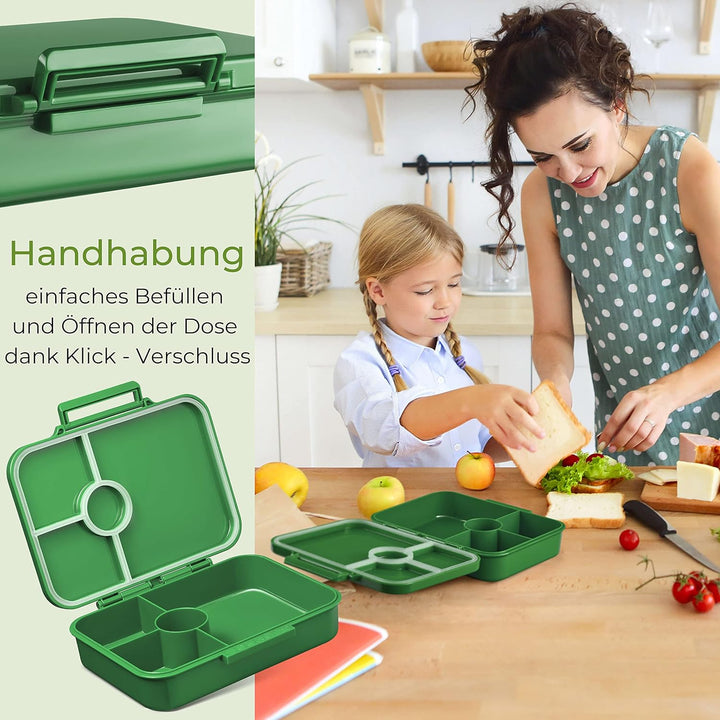 My Vesperbox® Brotdose für Kinder mit Fächern [BIA] - Lunchbox mit Trennfächern - Bento Box - Jausen