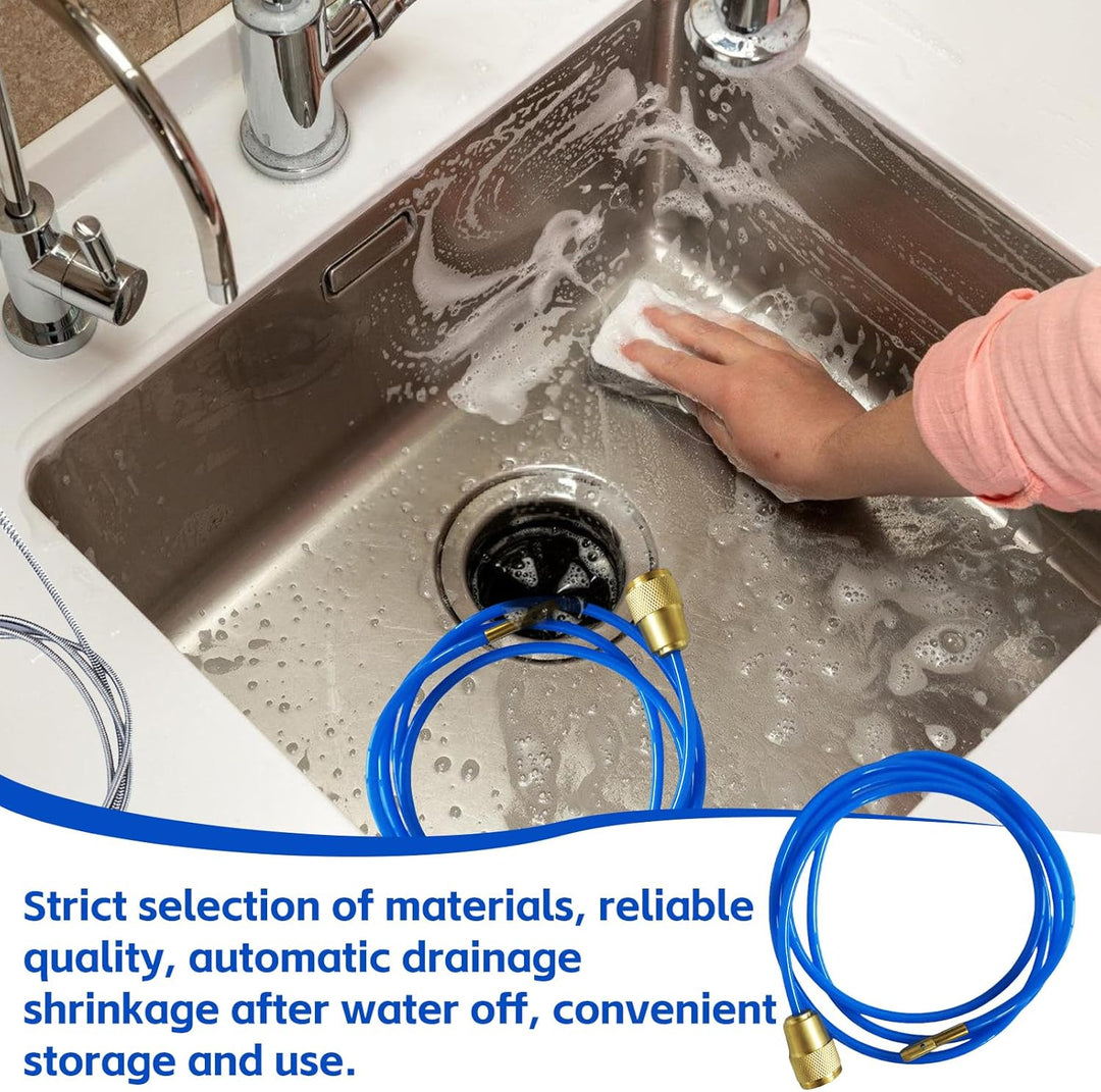 Rohrreinigungsgerät Power Clean, 2m Hochdruck Rohrreiniger, Abflussreiniger Schlauch, Rohrreinigungs