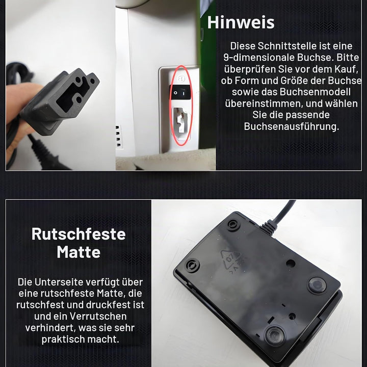 Nähmaschinen Fusspedal, EU Stecker 200-240V Home Nähmaschine Fussschalterpedal Mit Netzkabel Nähmasc