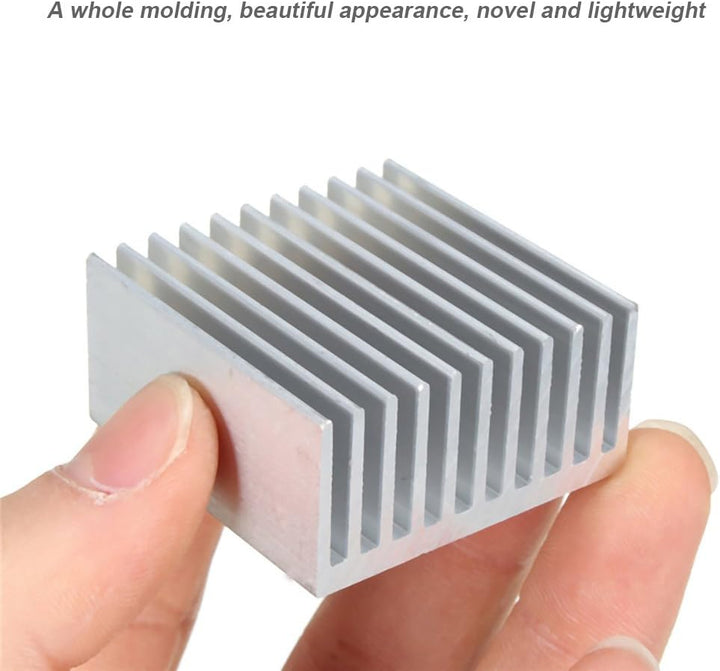Aluminium-Chipsatz Kühlkörper Kühlkörper Kühlkörper Kühlflosse Silber für CPU LED Power Active Kompo