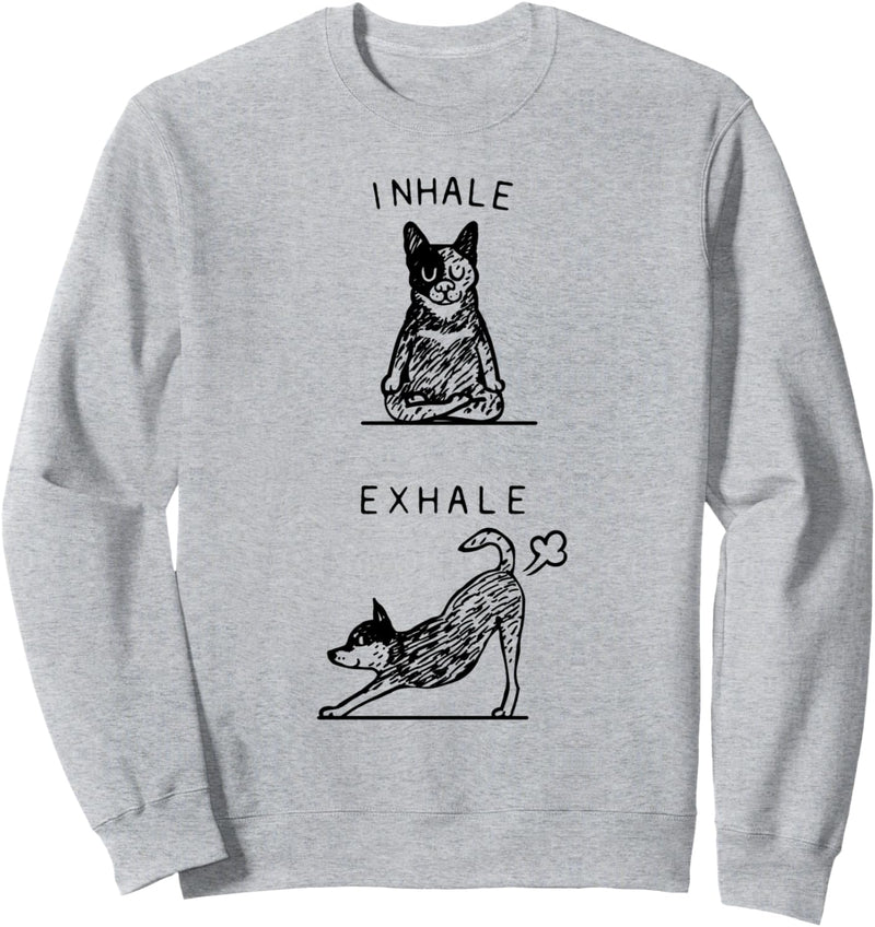 Inhale Exhale Australian Cattle Dog Sweatshirt