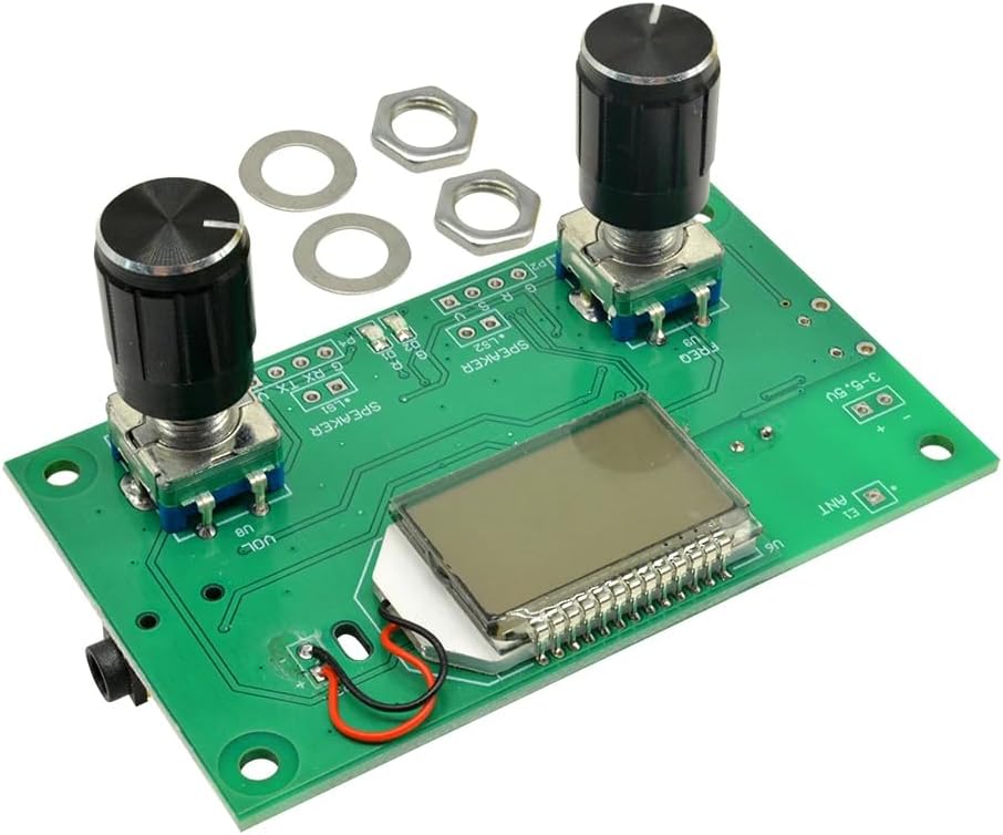 DollaTek FM Radio Empfängermodul 87–108 MHz Frequenzmodulation, Stereo-Empfangsplatine mit LCD-Digit
