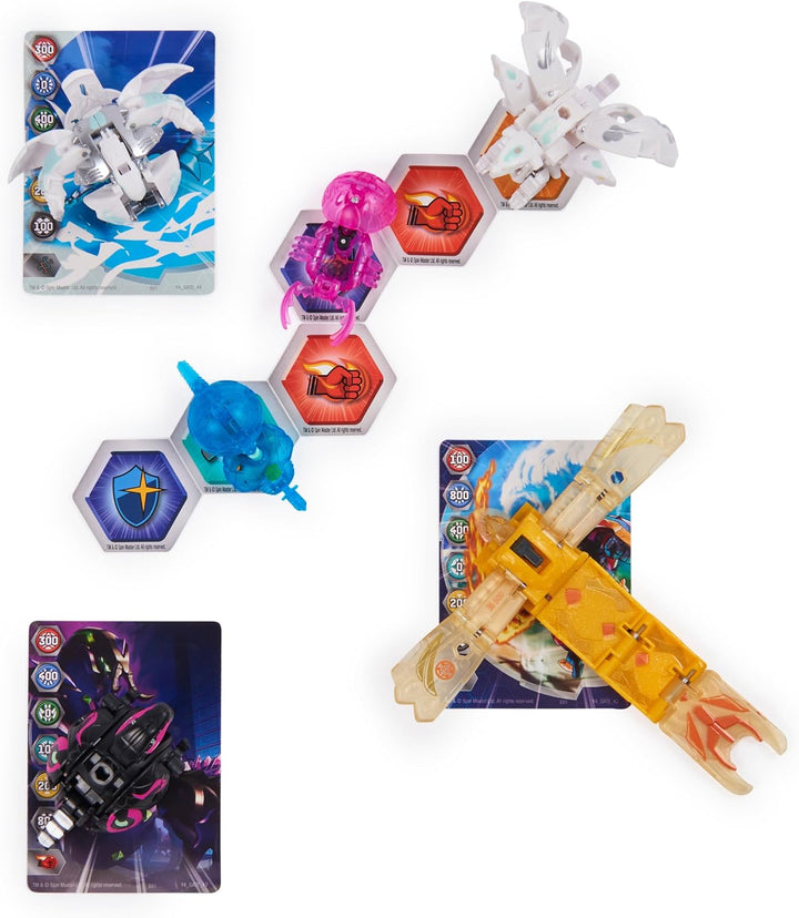BAKUGAN 'Evolutions' Battle Strike 6er Pack mit 1 Platinum Ball (Haos Wrath), 2 Basic Balls (Darkus