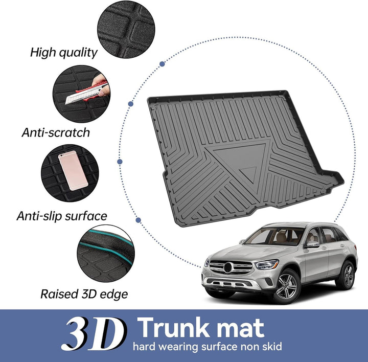 Psler Auto Allwetter Wasserdicht Protector Pad Hinten Cargo Liner Trunk Kofferraummatte für GLC 2016
