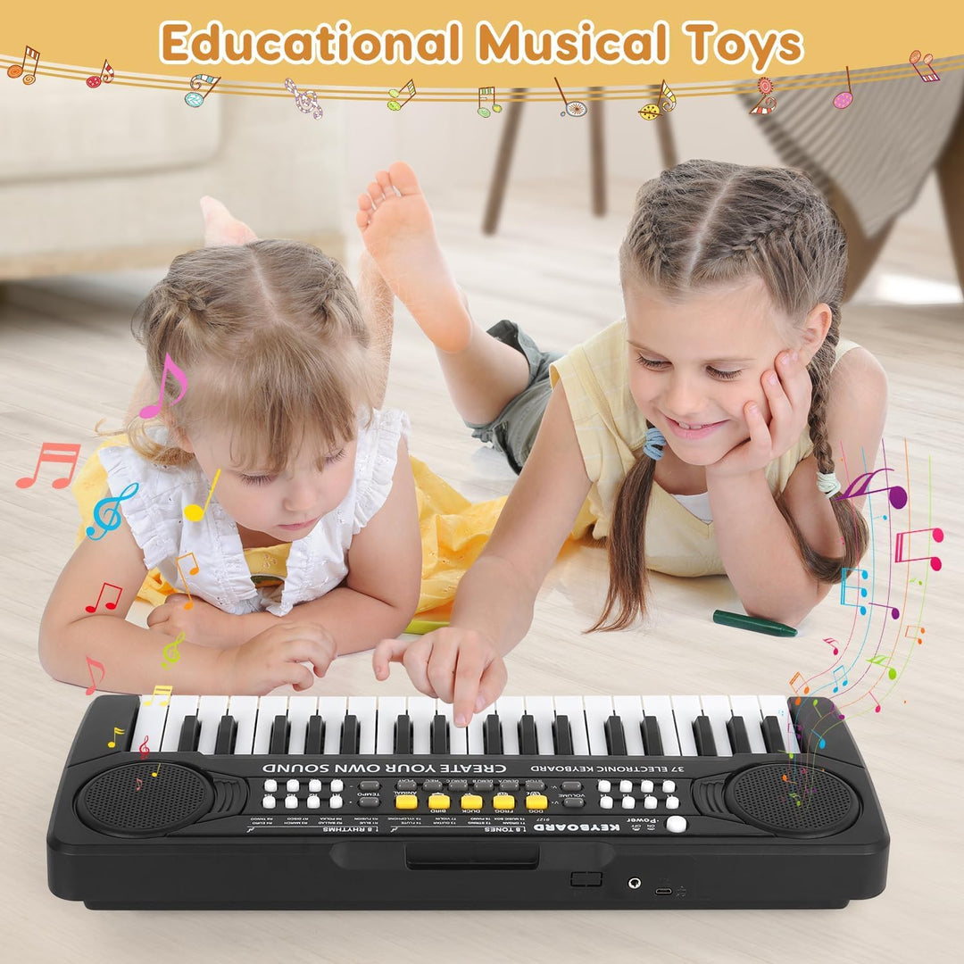 Shayson Elektronische Keyboard für Kinder ab 3 4 5 6 7 8 Jahren, Mini 37-Tasten Kinder Klavier mit M