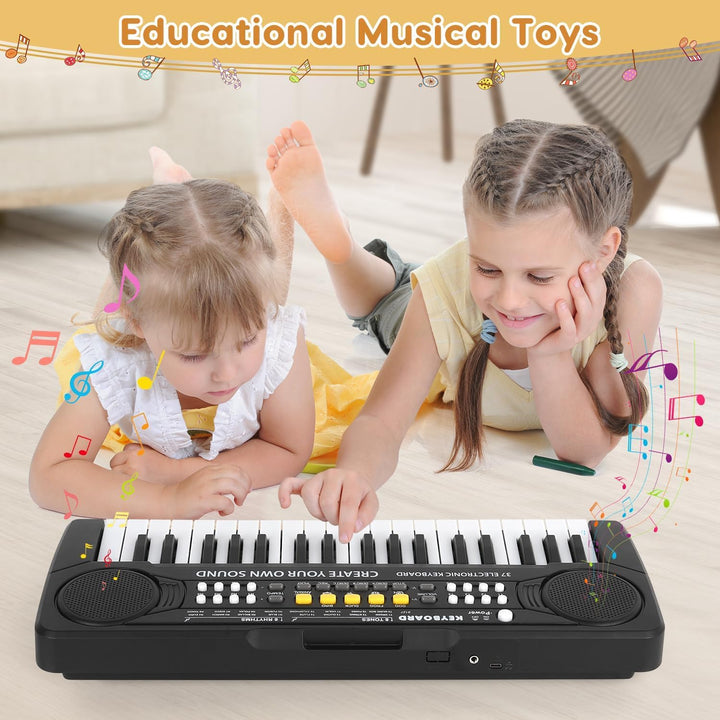 Shayson Elektronische Keyboard für Kinder ab 3 4 5 6 7 8 Jahren, Mini 37-Tasten Kinder Klavier mit M