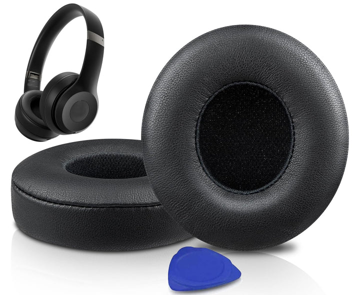 SOULWIT Lammfell Ersatz Ohrpolster für Beats Solo 4 Wireless On-Ear Kopfhörer, Solo4 Ersatzpolster P