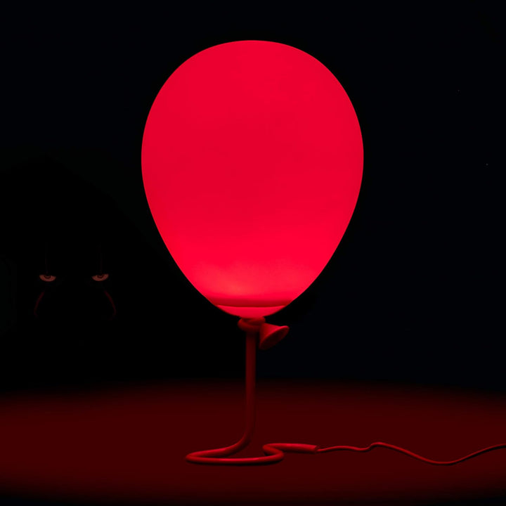 Stephen King Es Tischlampe Luftballon aus Kunststoff, leuchtet in rot.