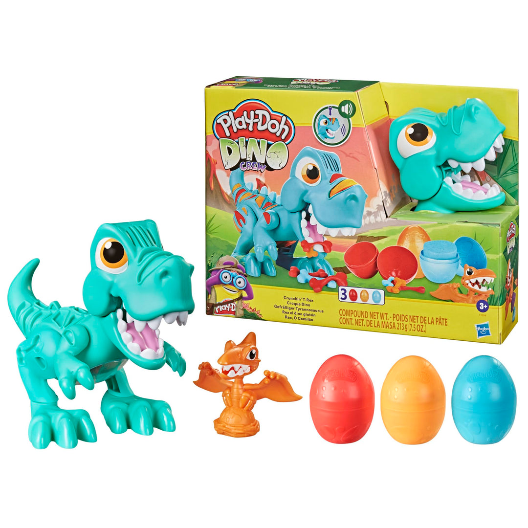 Play-Doh Dino Crew Gefrässiger Tyrannosaurus, Spielzeug für Kinder ab 3 Jahren mit lustigen Dinogerä