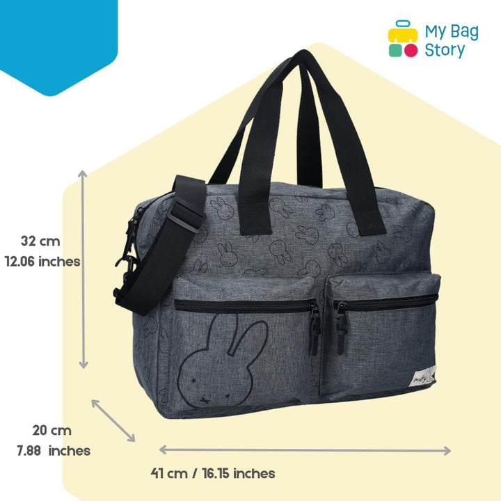 mybagstory - Wickeltasche mit grosser Kapazität mit Wickelunterlage Motiv Miffy – Grösse 40 cm – ver