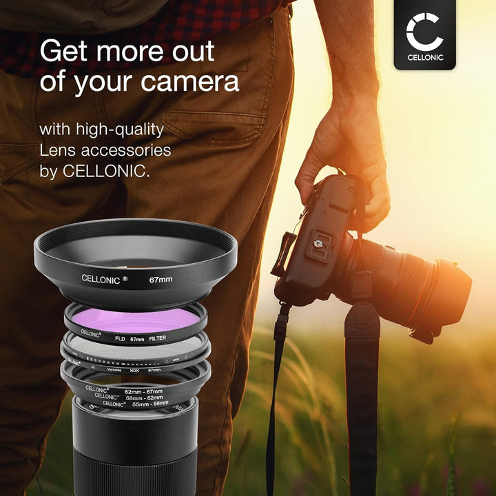 CELLONIC Gegenlichtblende kompatibel mit Canon EF-S 17-55mm f/2.8 is USM - Bajonett EW-83J Objektiv