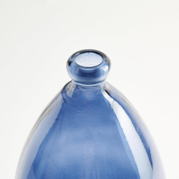 Vase aus recyceltem Glas mit unregelmässigem, schlichtem Design - Handgemachte Glasvase im mediterra