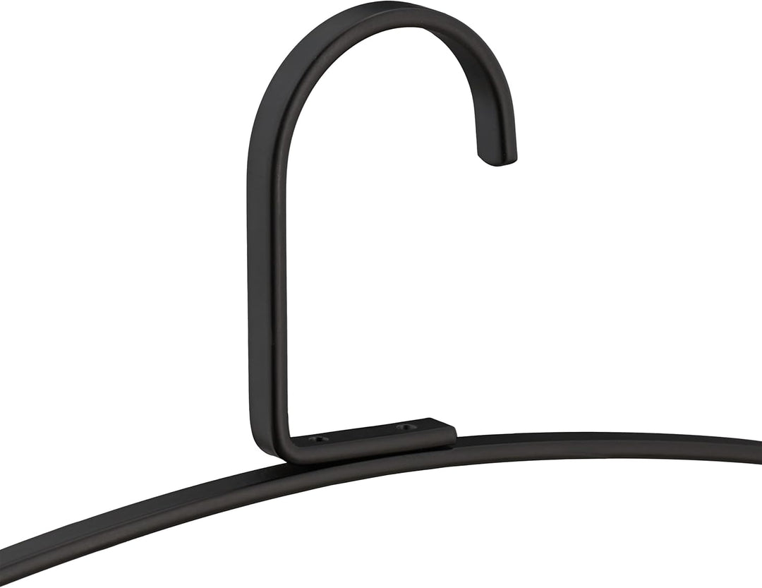 50 x Kleiderbügel, Dessous & Lingerie Bügel mit 2 Klammern, Unterwäschebügel Metall, 33 cm breit, Cl