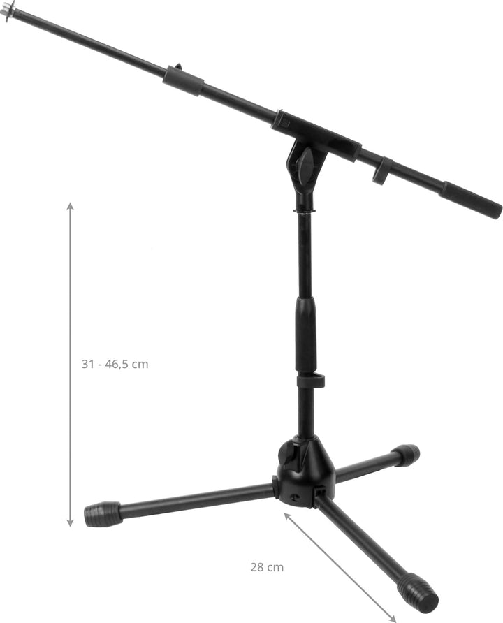 Pronomic MS-420 Mikrofonständer niedrig schwarz