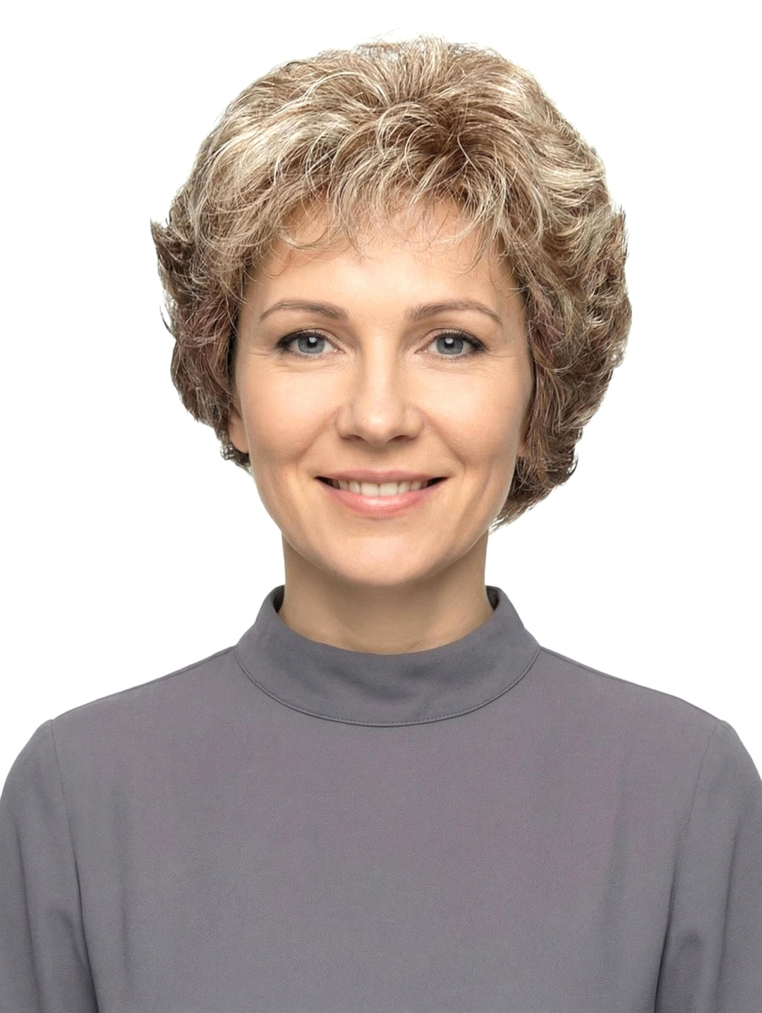 Perücke "Bärbel" Dunkelaschblond/Lichtblond gesträhnt, Dunkelaschblond/Lichtblond gesträhnt