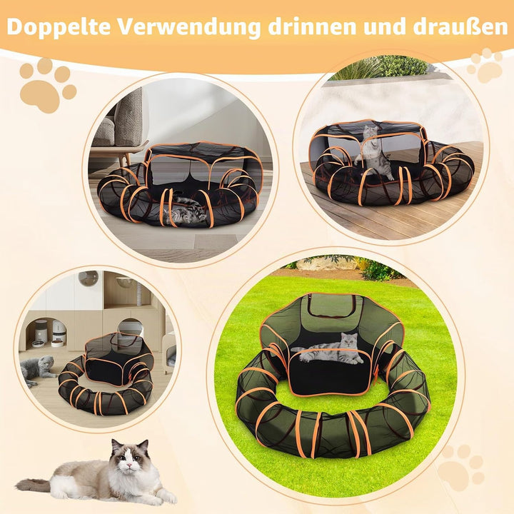 Katzengehege Outdoor, Tragbare Katzenzelte für Draussen, Outdoor Katzengehege für Indoor Katzen, Atm