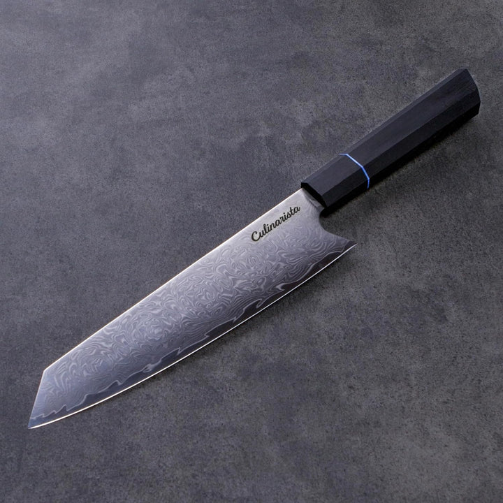 Kiritsuke Messer 20 cm – Japanisches Kochmesser aus 67 Lagen Damaststahl – Rasiermesserscharf & Perf