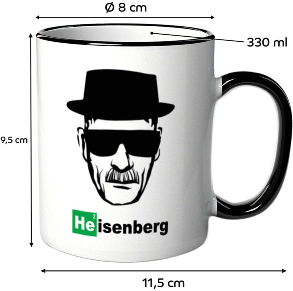 Tasse Heisenberg - Walter White - Los Pollos Hermanos - Breaking Bad Geschenk - Bild mit Hut
