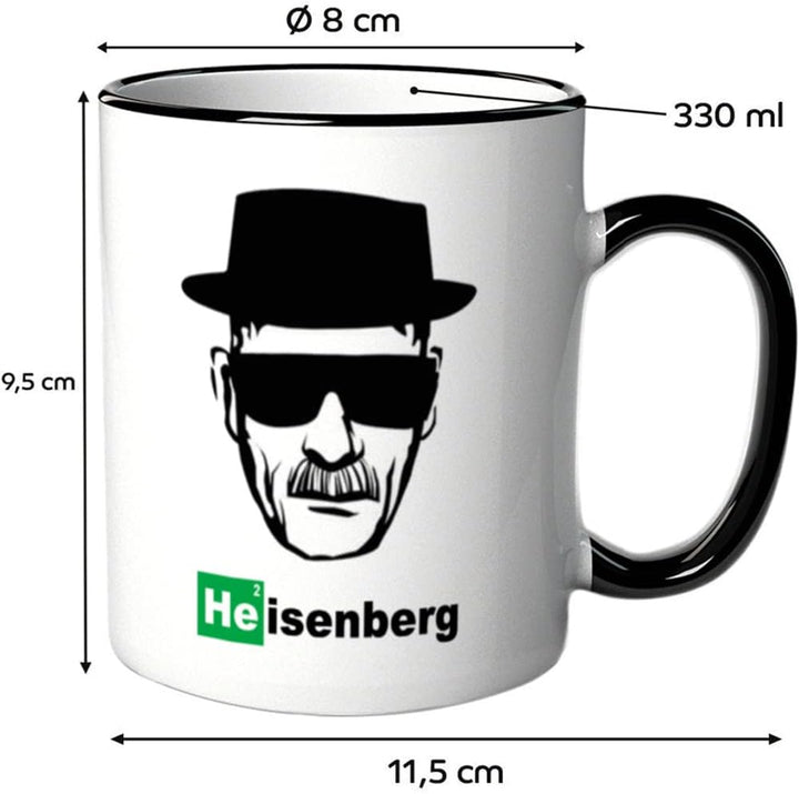 Tasse Heisenberg - Walter White - Los Pollos Hermanos - Breaking Bad Geschenk - Bild mit Hut