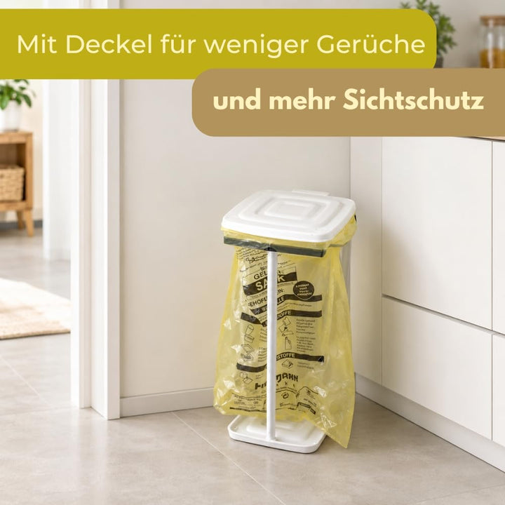 GarPet Müllsack Ständer Müllbeutel Mülleimer Gelber Sack Halter Höhenverstellbar Mülltonne Müllsacks