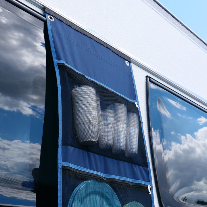 your GEAR Caravan Organizer – Hängeregal/Hakenleiste für Wohnwagen 45-140 cm | Varianten Pocket, Sho