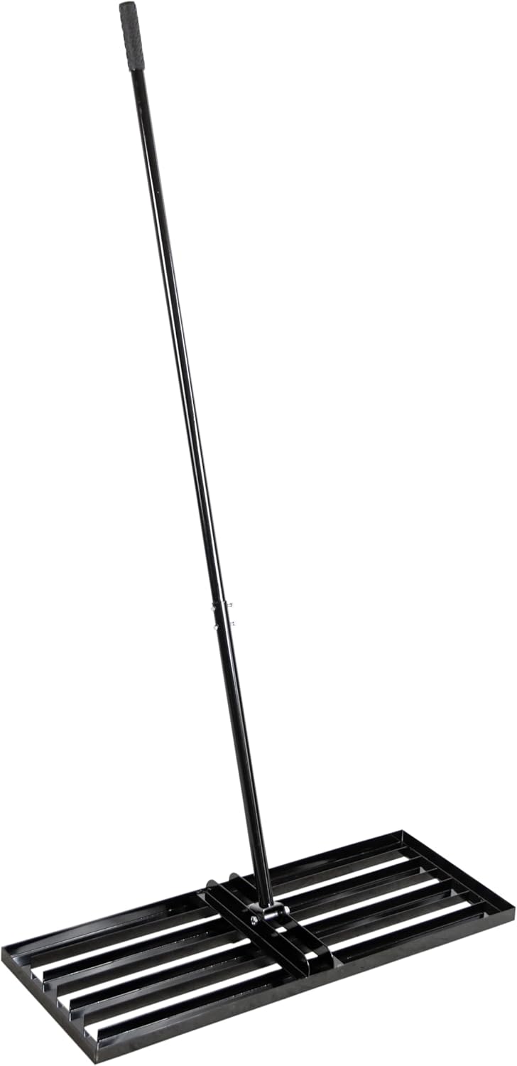 Rasen Nivellierer 80 x 30 cm – Nivellier Rechen pulverbeschichtet, Lawn Leveling Rake, Rasen Planier