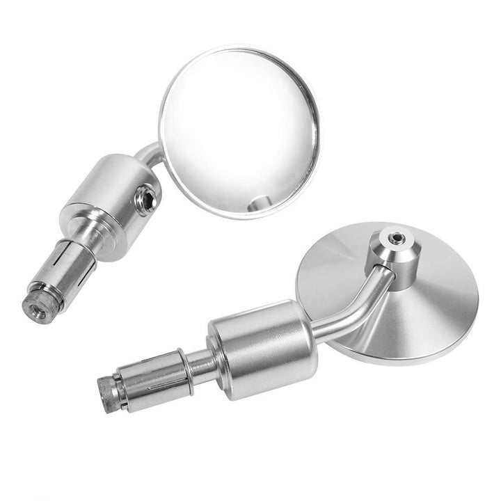 Keenso Motorrad Rückspiegel, 1 Paar 7/8 Zoll Lenker Universal Motorrad Lenker Einstellbare Aluminium