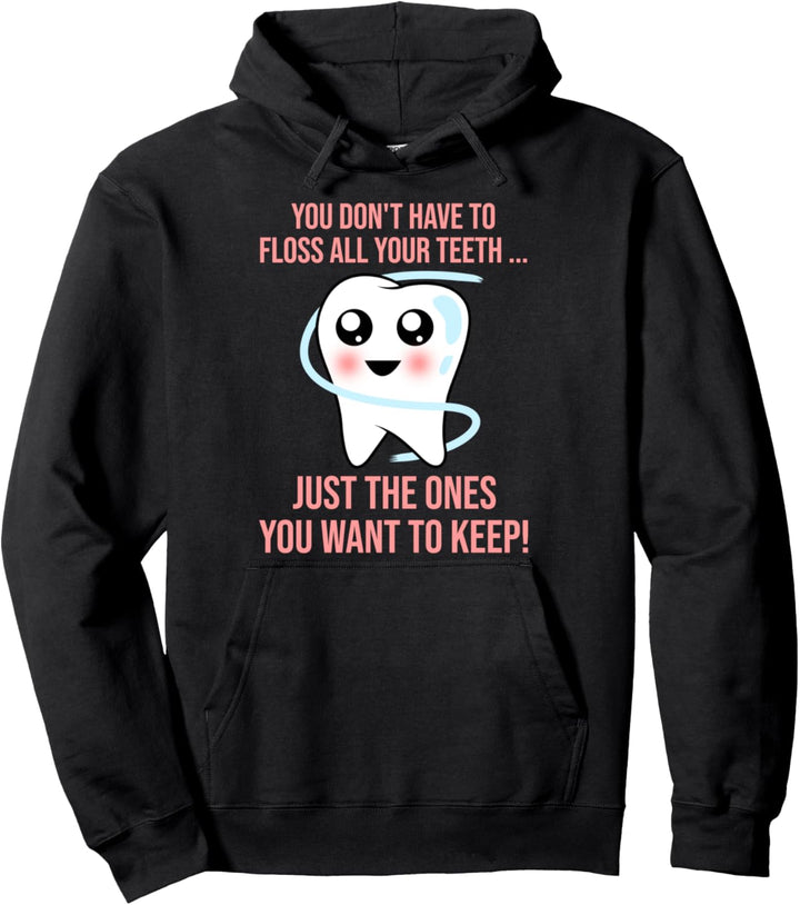 Zahn Zahnseide - Zahnarzt Zahntechniker Zahnarzthelferin Pullover Hoodie