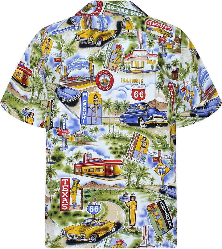 PLA Original Hawaiihemd Texas Arizona, Blau, XXL