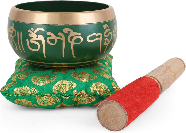 Tibetisches Klangschalen-Set – authentische Handarbeit für Meditation, Klangschale, Chakra, Yoga, Bu