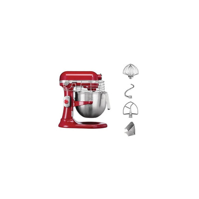 KitchenAid 5KSM7990XBER BER Planetenmischer, Rot, 6.9 L Red, Red