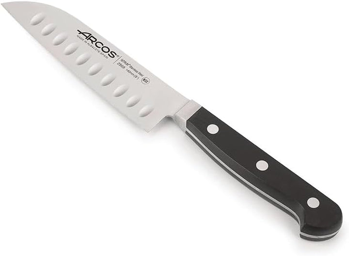 Arcos 256900 Serie Clasica - Santoku Messer Messer Asiatischer Art- Klinge aus Nitrum geschmiedetem