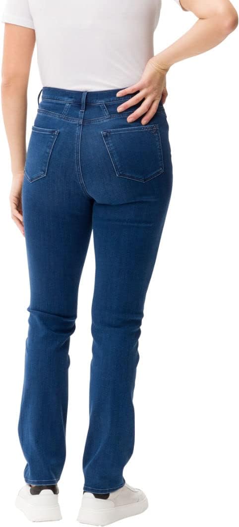 BRAX Damen Style Mary Five-Pocket-Hose in Winterlicher Qualität Jeans, 34W / 32L Used Regular Blue