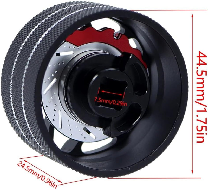 JOYSOG Metallsender-Handrad für Flysky Noble NB4 X6 X4 MT44 4PX 7PX RC4GS RC6GS W Fly X9 RC Transmit