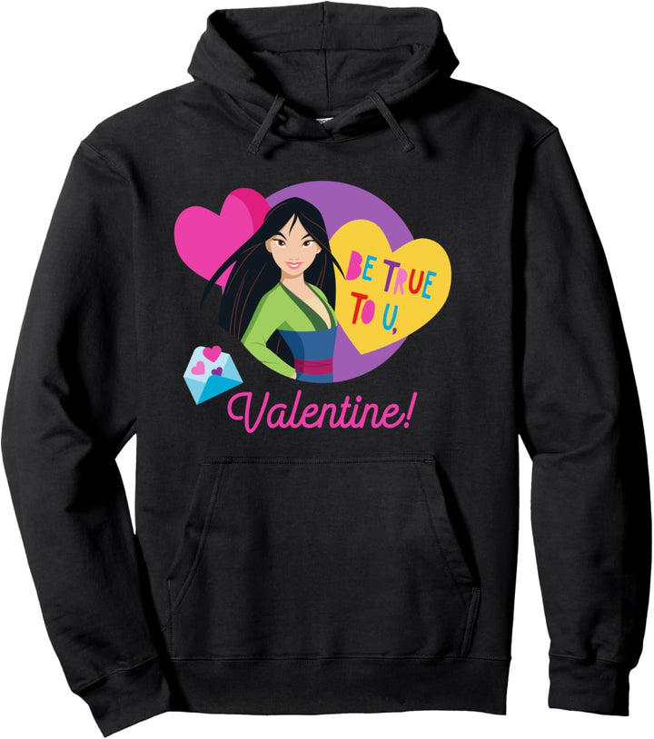 Disney Princess Valentine's Day Be True To You With Mulan Pullover Hoodie
