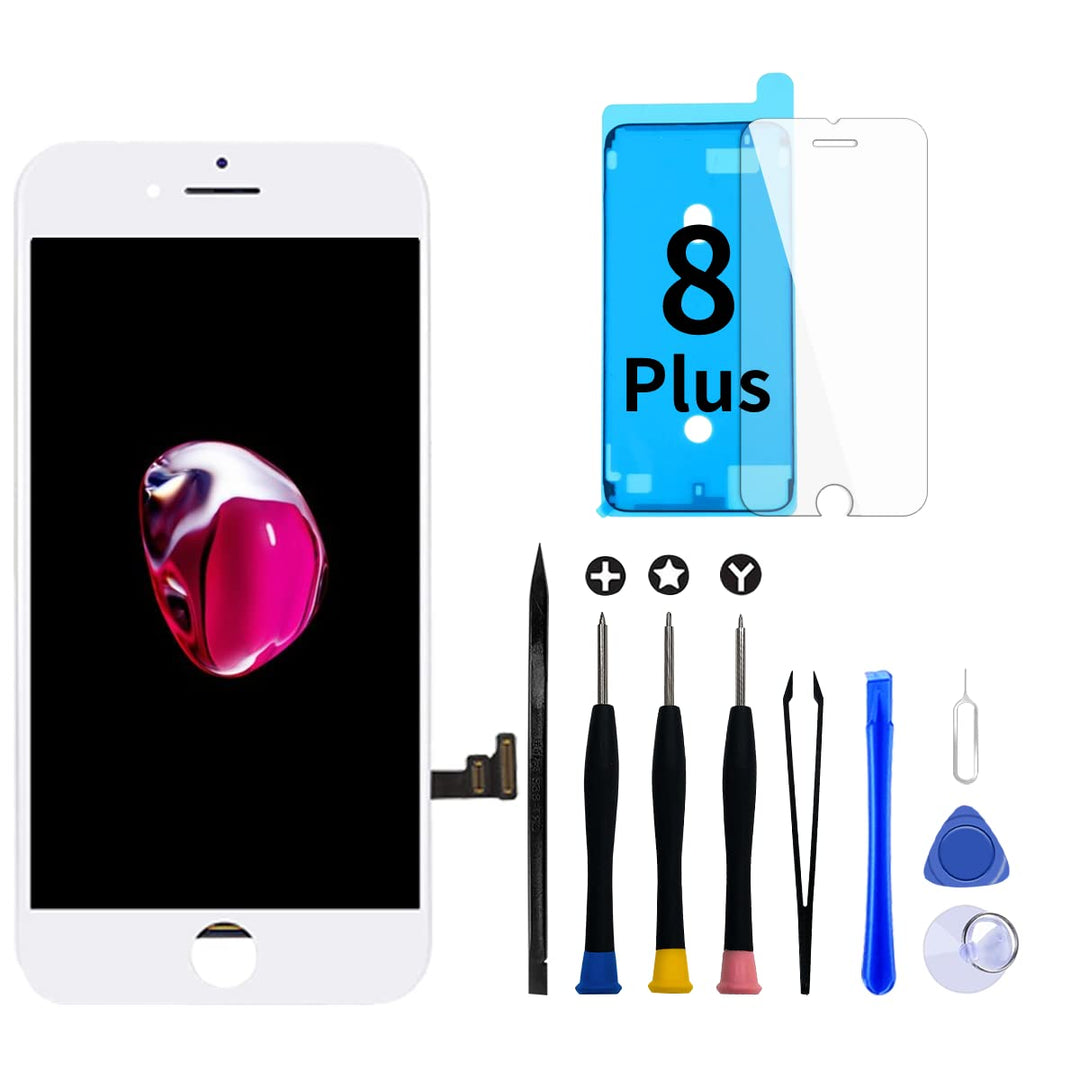 Display für iPhone 8 Plus LCD Touch Screen Digitizer Ersatz Bildschirm mit komplett kostenlosem Tool