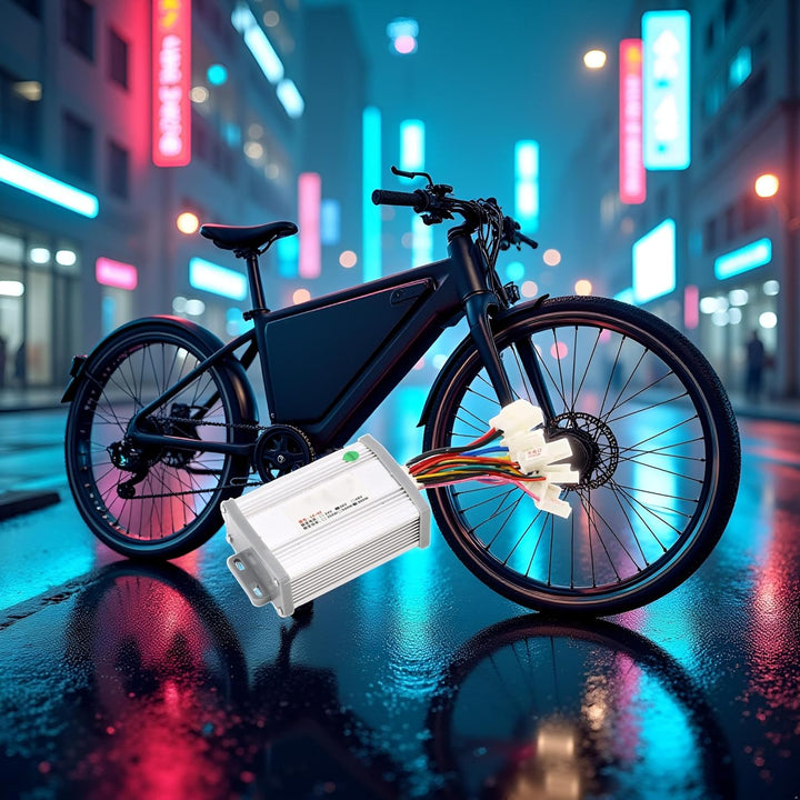 Alomejor 36V 800W Brushed Controller Überstromschutz Elektrofahrrad Brushed Controller mit Gehäuse a