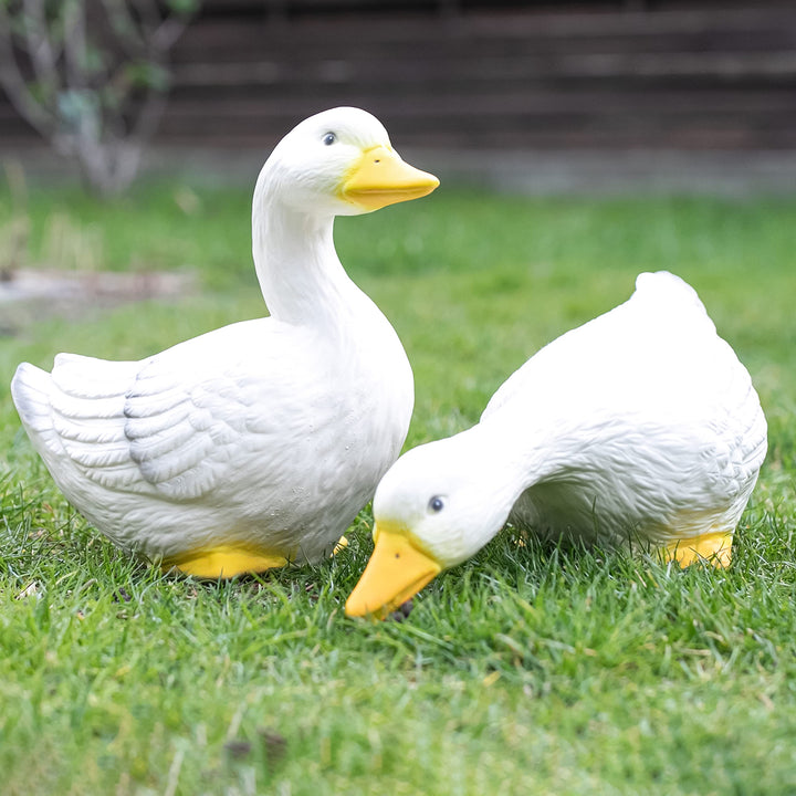Gänsepaar, Gartendeko