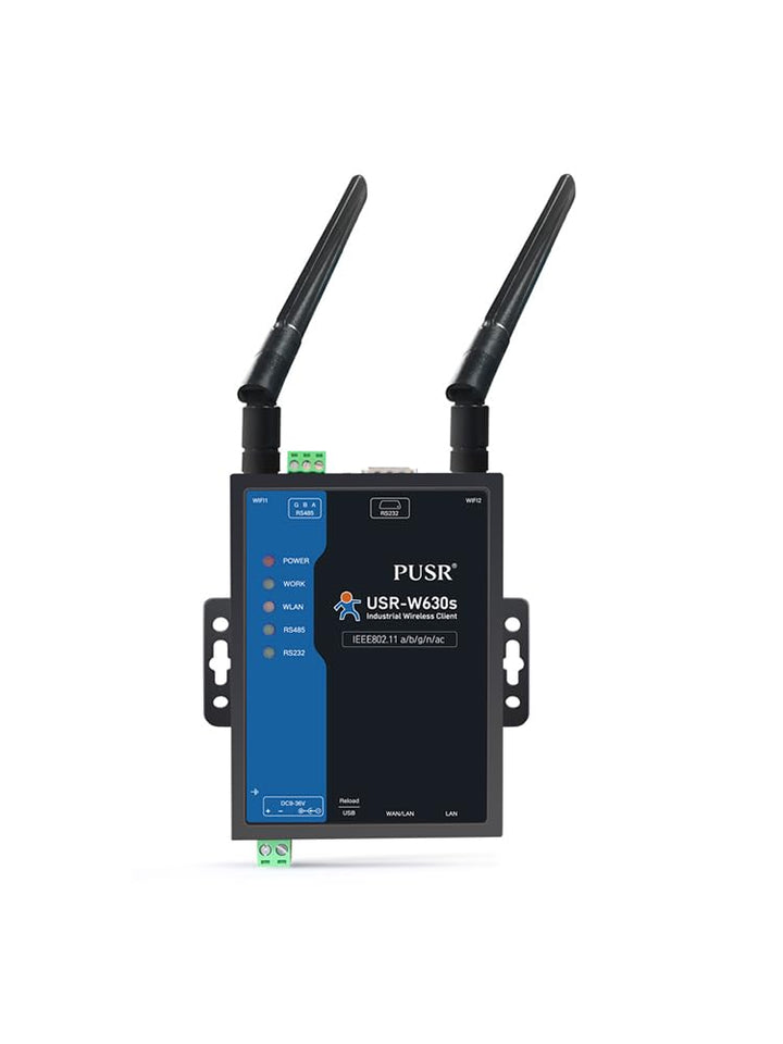 PUSR Industriequalität Dual Band WIFi5 Wireless Client Modbus Gateway MQTT 2 Ethernet-Ports Seriell