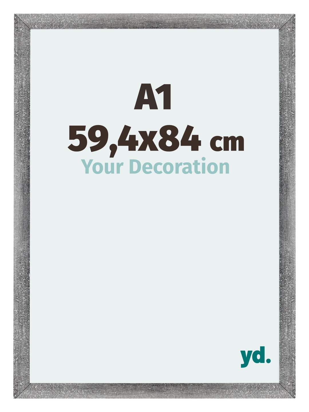 yd. Your Decoration - Bilderrahmen DIN A1 59,4x84 cm - Bilderrahmen aus MDF mit Acrylglas - Antirefl