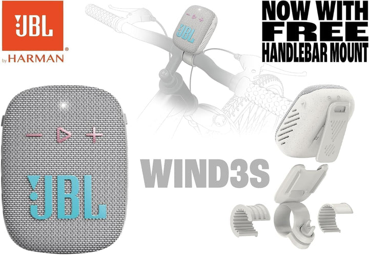 JBL Wind 3S Fahrrad Lautsprecher – IP67, Bluetooth 5.0, USB-C | 5 W RMS, 1,75" Treiber, 110 Hz–20 kH