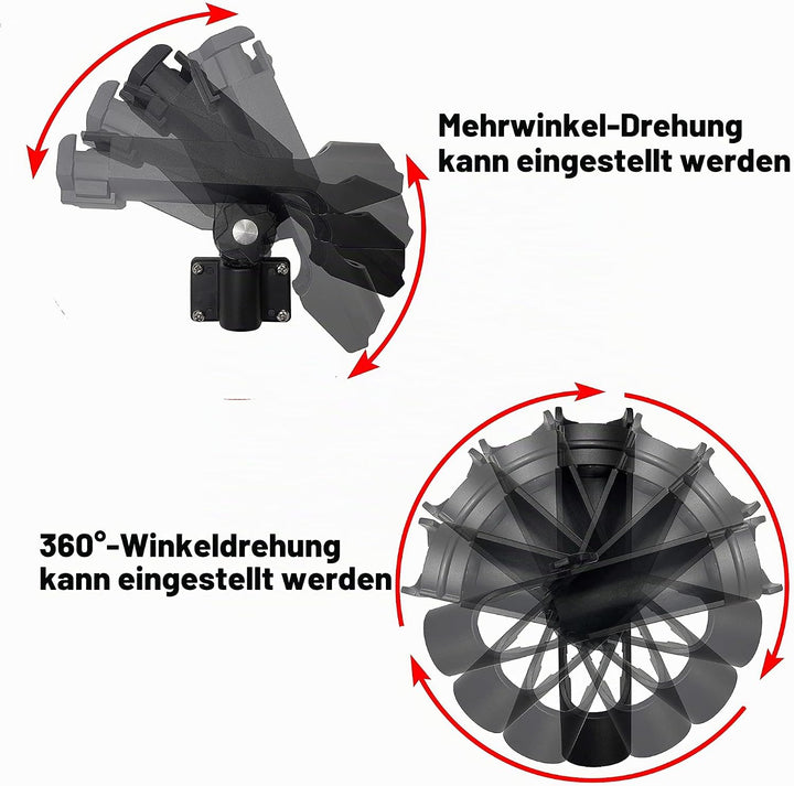 HiUmi Verstellbare schwarze Angelrutenhalterung für Boot, Kajak, drehbare Seitenhalterung, 2 Stück