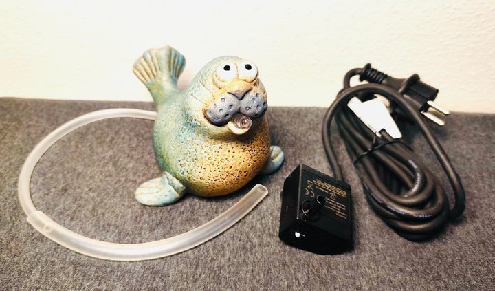 Wasserspeier Seelöwe Tim mit Pumpe, Standard 1.0, Standard 1.0