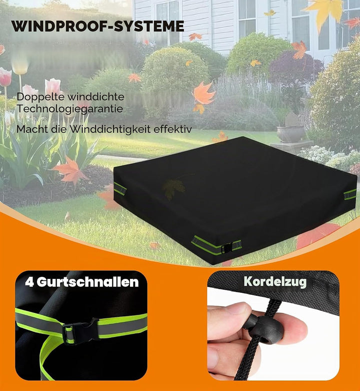Sandkasten Abdeckung, Square Sandkastenabdeckung, Outdoor Garden 420D Oxford-Tuch Wasserdicht, Windd